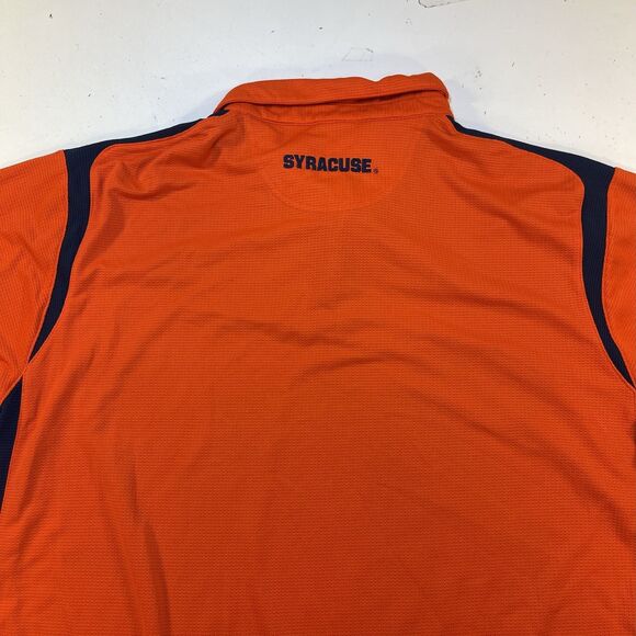 SYRACUSE COLLEGE FOOTBALL SU GOLF POLO SHIRT Mens XL Orange Nike - Picture 3 of 5